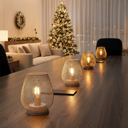 StoneEde – Battery-Powered Metal Table Lamp with Warm LED Edison Bulb