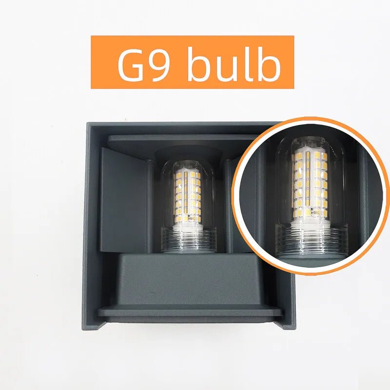 BlockGlow – Waterproof LED Wall Light with Replaceable G9 Bulb