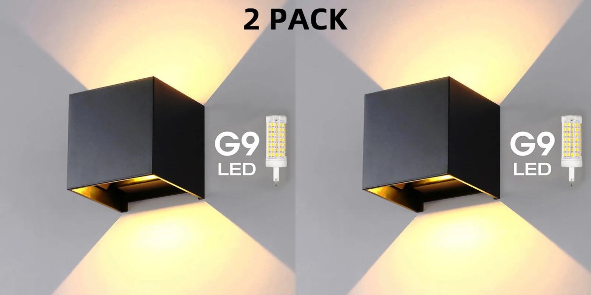 BlockGlow – Waterproof LED Wall Light with Replaceable G9 Bulb