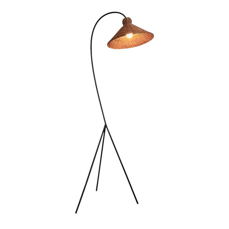 Novyra | Classic Bamboo Shade Floor Lamp