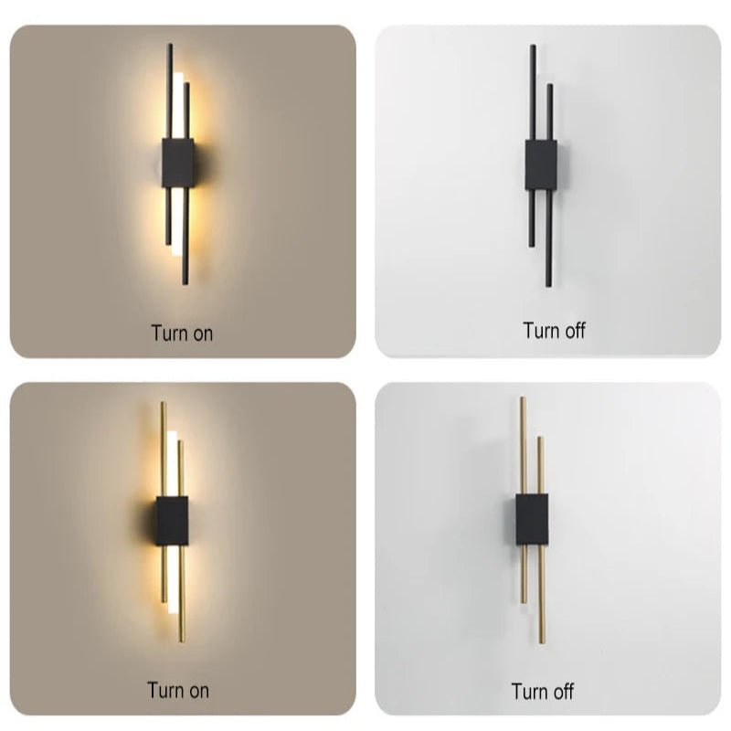 ShadeArco – Modern LED Wall Light Made of Metal & Acrylic with 3 Light Colors