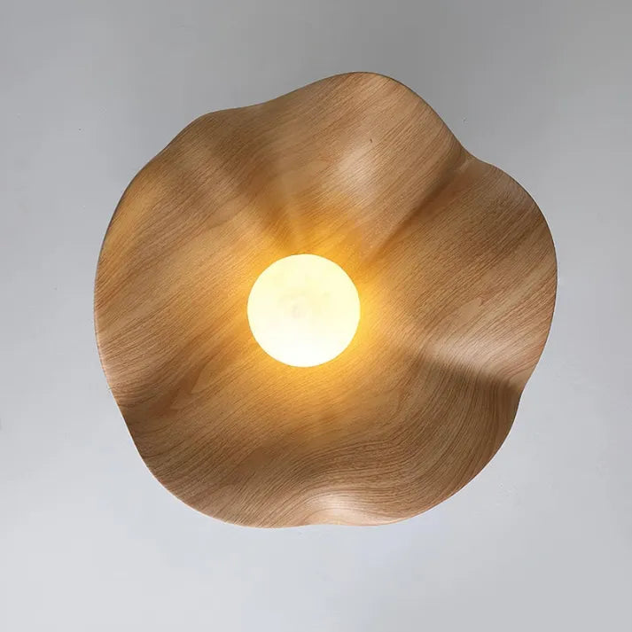 PetalNord – Wooden Lotus Ceiling Fixture