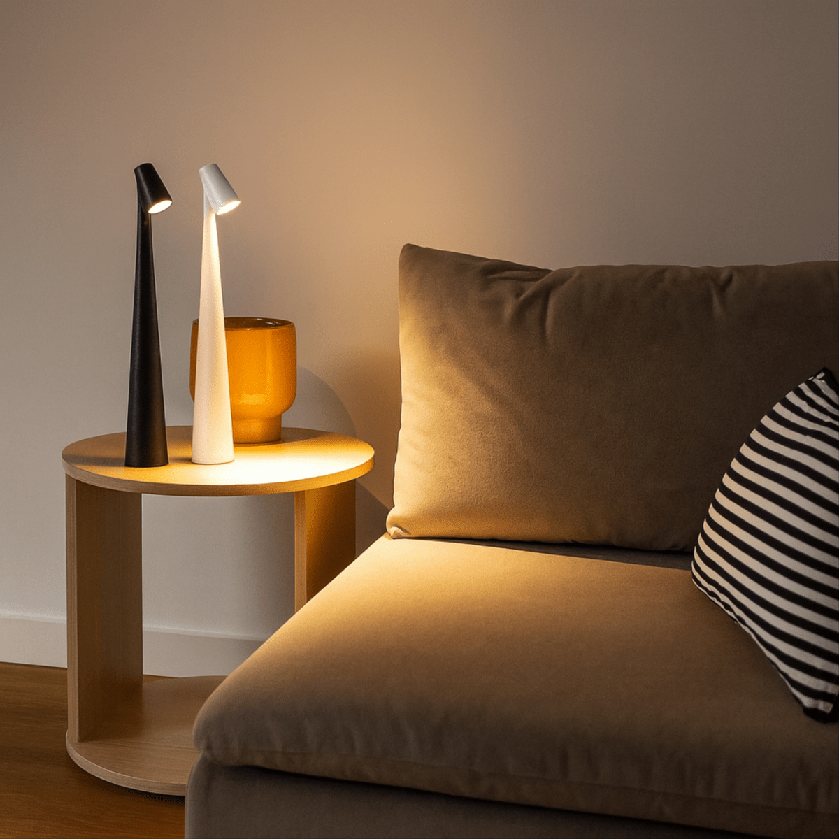 MetalGlow – Rechargeable Metal Table Lamp for Indoors & Outdoors
