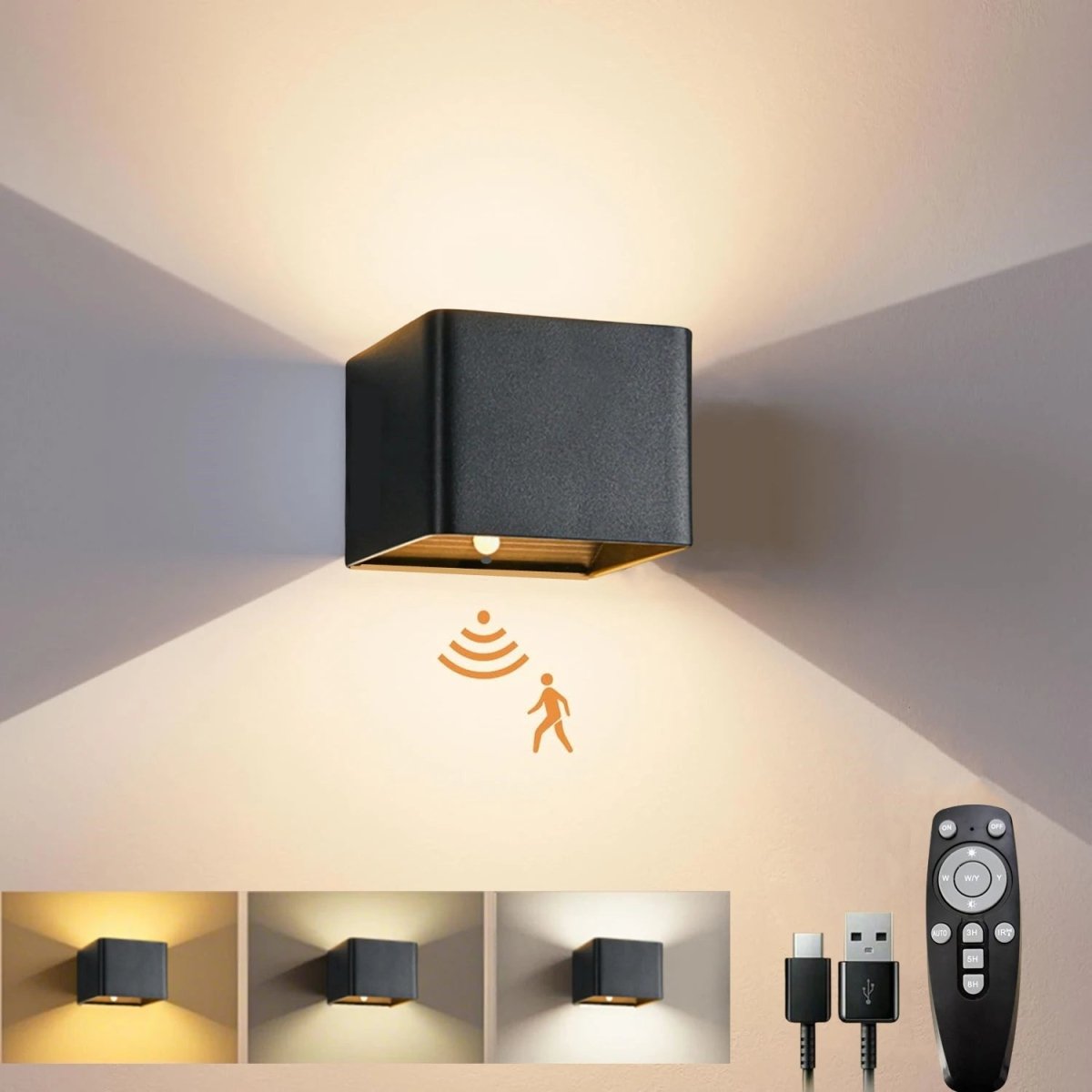 LonSenzi – Wireless LED Wall Light with Motion Sensor & 4000 mAh Battery